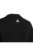 CAMISETA ADIDAS DE ALGODÃO ESSENTIALS LOGO LINEAR INFANTIL - Preto