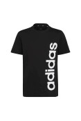 CAMISETA ADIDAS DE ALGODÃO ESSENTIALS LOGO LINEAR INFANTIL - Preto