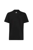 CAMISETA ADIDAS DE ALGODÃO ESSENTIALS LOGO LINEAR INFANTIL - Preto