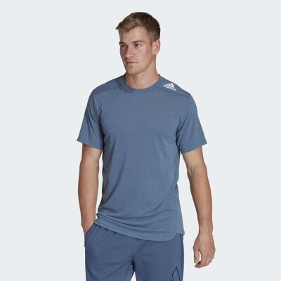CAMISETA ADIDAS DESIGN 4 TRAINING MASCULINA - Azul CAMISETA ADIDAS DESIGN 4 TRAINING MASCULINA - Azul