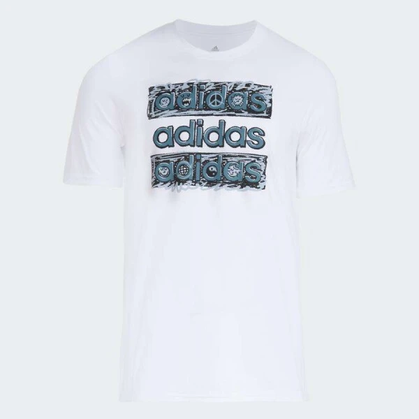 CAMISETA ADIDAS DOODLE MLT MASCULINA - Branco