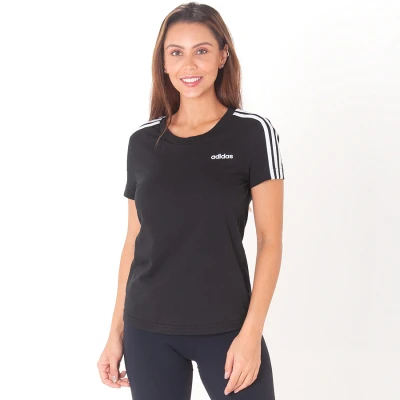 CAMISETA ADIDAS ESS 3S FEMININA - Preto/branco CAMISETA ADIDAS ESS 3S FEMININA - Preto/branco