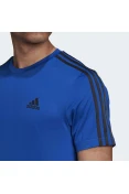 CAMISETA ADIDAS ESS 3S PERF MASCULINA - Azul/preto CAMISETA ADIDAS ESS 3S PERF MASCULINA - Azul/preto