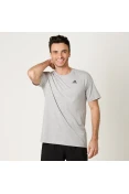 CAMISETA ADIDAS ESS BASE TEE MASCULINA - Cinza/marinho CAMISETA ADIDAS ESS BASE TEE MASCULINA - Cinza/marinho