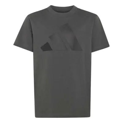 CAMISETA ADIDAS ESS BIG LOGO INFANTIL - Grafite/preto
