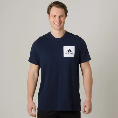 CAMISETA ADIDAS ESS CHESTLOGO MASCULINA - Marinho CAMISETA ADIDAS ESS CHESTLOGO MASCULINA - Marinho
