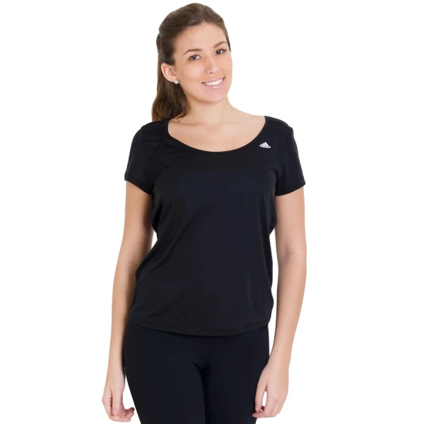 CAMISETA ADIDAS ESS CLIMA LW FEMININA - Preto CAMISETA ADIDAS ESS CLIMA LW FEMININA - Preto