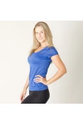 CAMISETA ADIDAS ESS MF EGB TEE FEMININA - Azul CAMISETA ADIDAS ESS MF EGB TEE FEMININA - Azul