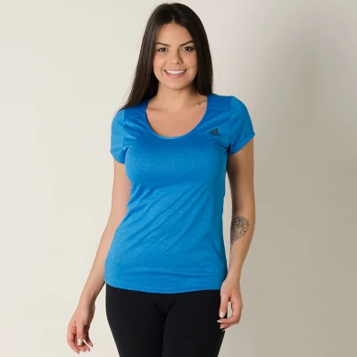 CAMISETA ADIDAS ESS MF EGB TEE FEMININA - Azul/preto