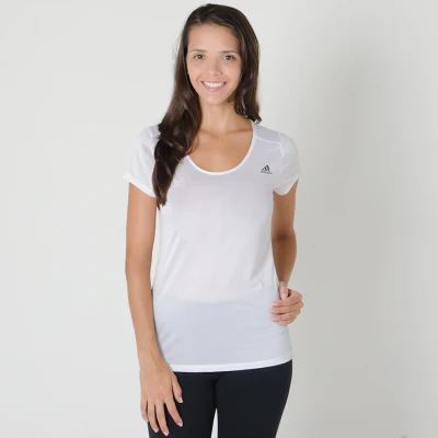 CAMISETA ADIDAS ESS MF EGB TEE FEMININA - Branco CAMISETA ADIDAS ESS MF EGB TEE FEMININA - Branco