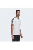 CAMISETA ADIDAS ESSENTIALS 3-STRIPES MASCULINA MASCULINA - Branco CAMISETA ADIDAS ESSENTIALS 3-STRIPES MASCULINA MASCULINA - Branco