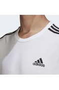 CAMISETA ADIDAS ESSENTIALS 3-STRIPES MASCULINA MASCULINA - Branco CAMISETA ADIDAS ESSENTIALS 3-STRIPES MASCULINA MASCULINA - Branco