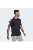 CAMISETA ADIDAS ESSENTIALS 3-STRIPES MASCULINA MASCULINA - Marinho CAMISETA ADIDAS ESSENTIALS 3-STRIPES MASCULINA MASCULINA - Marinho