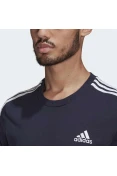 CAMISETA ADIDAS ESSENTIALS 3-STRIPES MASCULINA MASCULINA - Marinho CAMISETA ADIDAS ESSENTIALS 3-STRIPES MASCULINA MASCULINA - Marinho