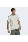 CAMISETA ADIDAS ESSENTIALS 3-STRIPES MASCULINA MASCULINA - Verde CAMISETA ADIDAS ESSENTIALS 3-STRIPES MASCULINA MASCULINA - Verde