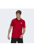 CAMISETA ADIDAS ESSENTIALS 3-STRIPES MASCULINA MASCULINA - Vermelho CAMISETA ADIDAS ESSENTIALS 3-STRIPES MASCULINA MASCULINA - Vermelho