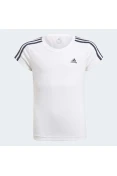 CAMISETA ADIDAS ESSENTIALS 3S INFANTIL FEMININO - Branco CAMISETA ADIDAS ESSENTIALS 3S INFANTIL FEMININO - Branco