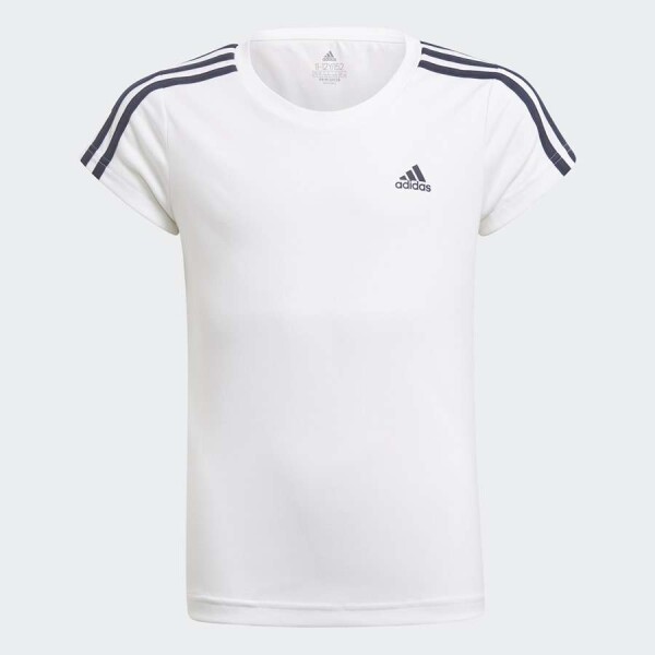 CAMISETA ADIDAS ESSENTIALS 3S INFANTIL FEMININO - Branco