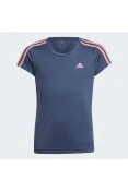 CAMISETA ADIDAS ESSENTIALS 3S INFANTIL FEMININO - Marinho