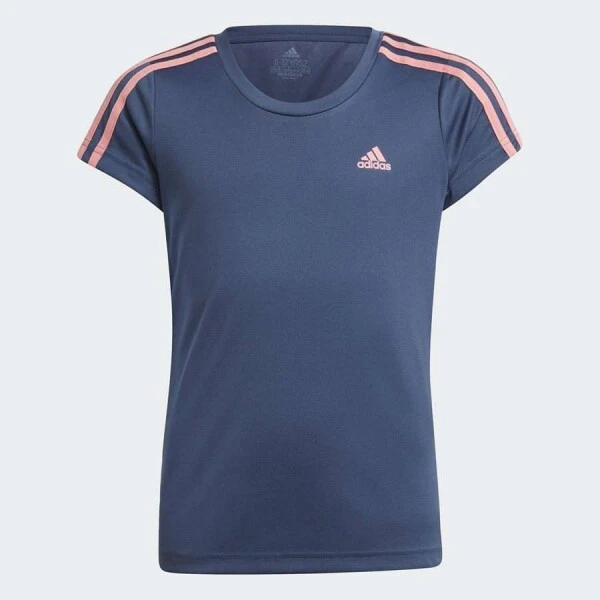 CAMISETA ADIDAS ESSENTIALS 3S INFANTIL FEMININO - Marinho