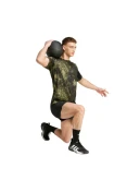 CAMISETA ADIDAS ESSENTIALS AOP MASCULINA - Verde/preto