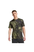 CAMISETA ADIDAS ESSENTIALS AOP MASCULINA - Verde/preto