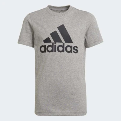 CAMISETA ADIDAS ESSENTIALS EM ALGODÃO INFANTIL - Cinza