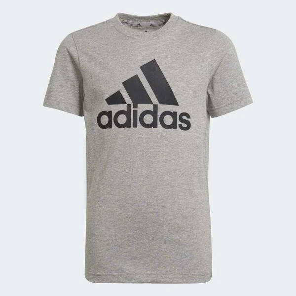 CAMISETA ADIDAS ESSENTIALS EM ALGODÃO INFANTIL - Cinza