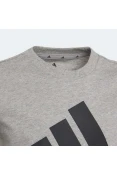 CAMISETA ADIDAS ESSENTIALS EM ALGODÃO INFANTIL - Cinza
