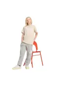 CAMISETA ADIDAS ESSENTIALS LIN2 160 INFANTIL - Bege CAMISETA ADIDAS ESSENTIALS LIN2 160 INFANTIL - Bege