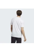CAMISETA ADIDAS ESSENTIALS LINEAR EMBROIDERED LOGO MASCULINA - Branco/preto