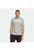 CAMISETA ADIDAS ESSENTIALS LINEAR EMBROIDERED LOGO MASCULINA - Cinza/branco