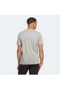 CAMISETA ADIDAS ESSENTIALS LINEAR EMBROIDERED LOGO MASCULINA - Cinza/branco