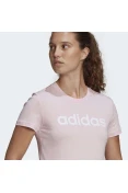 CAMISETA ADIDAS ESSENTIALS LINEAR FEMININO - Rosa CAMISETA ADIDAS ESSENTIALS LINEAR FEMININO - Rosa