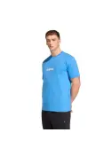 CAMISETA ADIDAS ESSENTIALS LINEAR SINGLE JERSEY MASCULINA - Azul