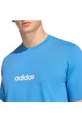 CAMISETA ADIDAS ESSENTIALS LINEAR SINGLE JERSEY MASCULINA - Azul