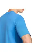 CAMISETA ADIDAS ESSENTIALS LINEAR SINGLE JERSEY MASCULINA - Azul