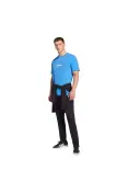 CAMISETA ADIDAS ESSENTIALS LINEAR SINGLE JERSEY MASCULINA - Azul