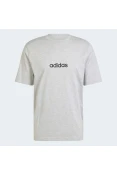CAMISETA ADIDAS ESSENTIALS LINEAR SINGLE JERSEY MASCULINA - Cinza CAMISETA ADIDAS ESSENTIALS LINEAR SINGLE JERSEY MASCULINA - Cinza