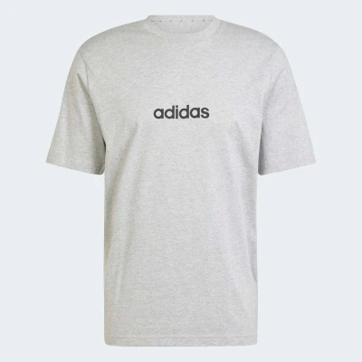 CAMISETA ADIDAS ESSENTIALS LINEAR SINGLE JERSEY MASCULINA - Cinza CAMISETA ADIDAS ESSENTIALS LINEAR SINGLE JERSEY MASCULINA - Cinza