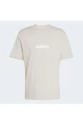 CAMISETA ADIDAS ESSENTIALS LINEAR SINGLE JERSEY MASCULINA - Cinza/branco