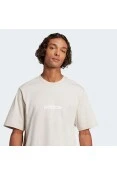 CAMISETA ADIDAS ESSENTIALS LINEAR SINGLE JERSEY MASCULINA - Cinza/branco
