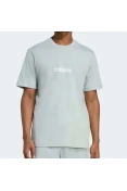 CAMISETA ADIDAS ESSENTIALS LINEAR SINGLE JERSEY MASCULINA - Verde menta