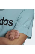 CAMISETA ADIDAS ESSENTIALS LOGO LINEAR BORDADO MASCULINA - Azul CAMISETA ADIDAS ESSENTIALS LOGO LINEAR BORDADO MASCULINA - Azul