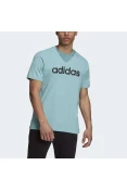 CAMISETA ADIDAS ESSENTIALS LOGO LINEAR BORDADO MASCULINA - Azul CAMISETA ADIDAS ESSENTIALS LOGO LINEAR BORDADO MASCULINA - Azul