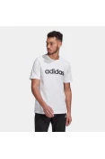 CAMISETA ADIDAS ESSENTIALS LOGO LINEAR BORDADO MASCULINA - Branco CAMISETA ADIDAS ESSENTIALS LOGO LINEAR BORDADO MASCULINA - Branco