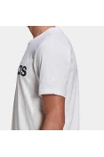 CAMISETA ADIDAS ESSENTIALS LOGO LINEAR BORDADO MASCULINA - Branco CAMISETA ADIDAS ESSENTIALS LOGO LINEAR BORDADO MASCULINA - Branco