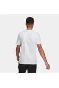 CAMISETA ADIDAS ESSENTIALS LOGO LINEAR BORDADO MASCULINA - Branco CAMISETA ADIDAS ESSENTIALS LOGO LINEAR BORDADO MASCULINA - Branco