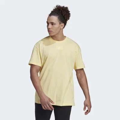 CAMISETA ADIDAS ESSENTIALS MASCULINA - Amarelo CAMISETA ADIDAS ESSENTIALS MASCULINA - Amarelo
