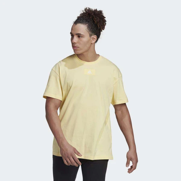 CAMISETA ADIDAS ESSENTIALS MASCULINA - Amarelo CAMISETA ADIDAS ESSENTIALS MASCULINA - Amarelo